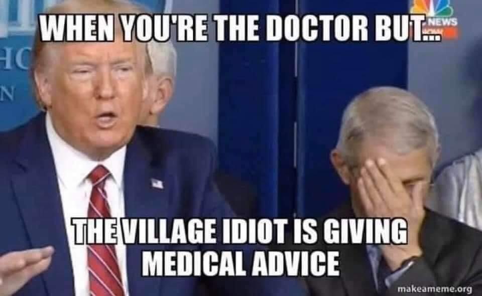 trump-village-idiot-advice - The Political Punchline